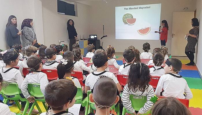 Miniklere Bayramiç’te Yetiştirilen Ürünler Tanıtıldı