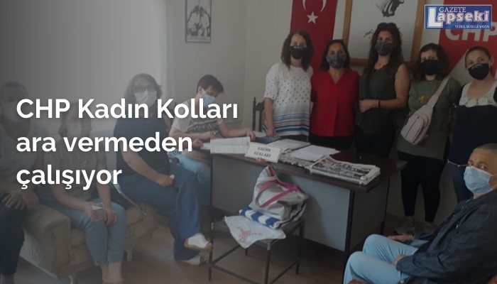 CHP Kadın Kolları ara vermeden çalışıyor