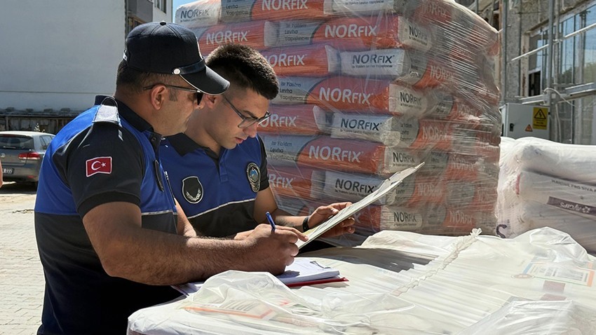 Lapseki'de İnşaat Alanları Denetlendi