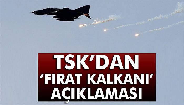 TSK: 15 hedef 99 atımla vuruldu