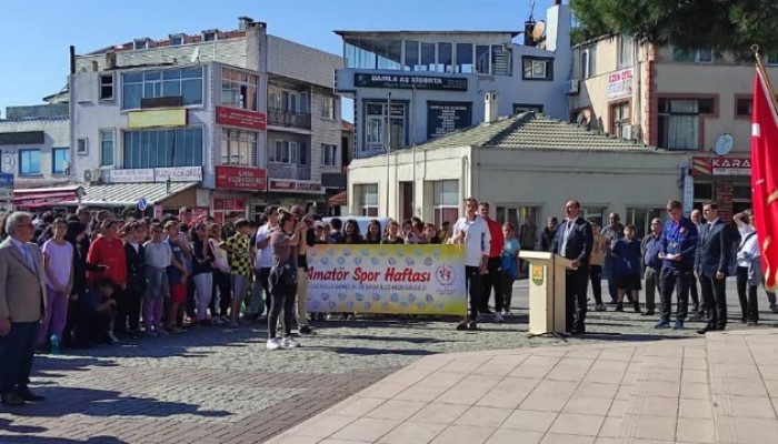 Gelibolu İlçesinde Amatör Spor Haftası Kortej Yürüyüşü İl Başladı