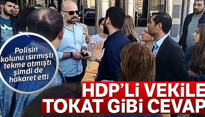 Amirine 'çete' diyen Aydeniz'e polisten tokat gibi cevap