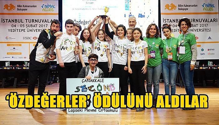 FLL Turnuvasında ‘Özdeğerler’ Ödülünü Aldılar