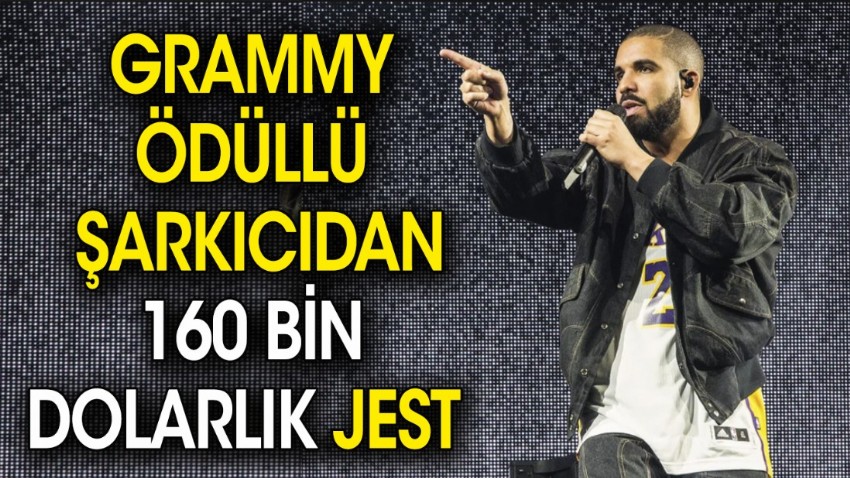 Grammy ödüllü şarkıcıdan 160 bin dolarlık jest