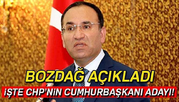 Başbakan Yardımcısı Bozdağ: 'Kılıçdaroğlu Cumhurbaşkanı adayı olacak'