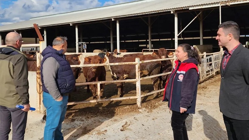 Müdür Türkaraslan'dan süt üretim tesislerine ziyaret