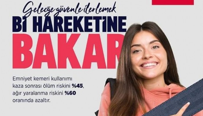 KAYMAKAM DOLU TRAFİKTE EMNİYET KEMERİNE DİKKAT ÇEKTİ