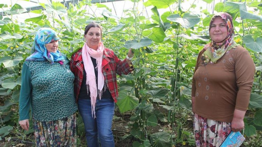 Dünya Kadın Çiftçiler Gününde  Anlamlı Ziyaret