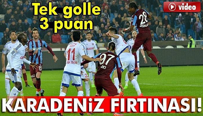 Spor Toto Süper Lig: Trabzonspor: 1 - Kardemir Karabükspor Maç özeti 