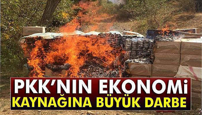 PKK’nın ekonomi kaynağına büyük darbe