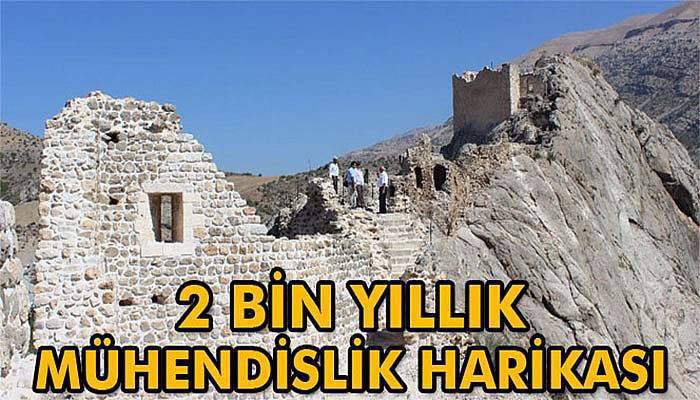 Mühendislik harikası 2 bin yıllık eşsiz kale