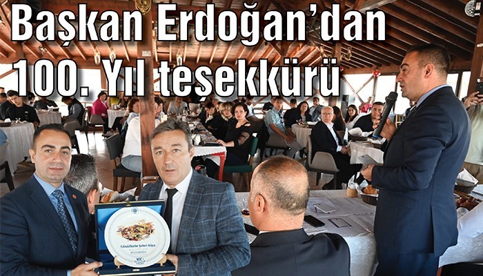 Başkan Erdoğan’dan 100. Yıl teşekkürü