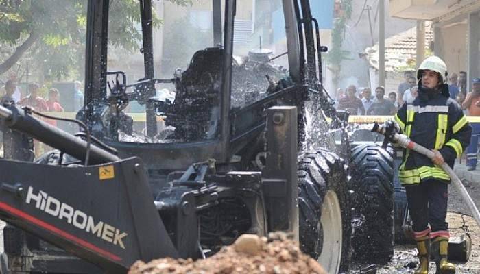 Doğalgaz hattı patladı, faciaya ramak kaldı