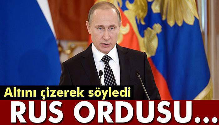 Putin: Rus ordusu kimseyi tehdit etmiyor