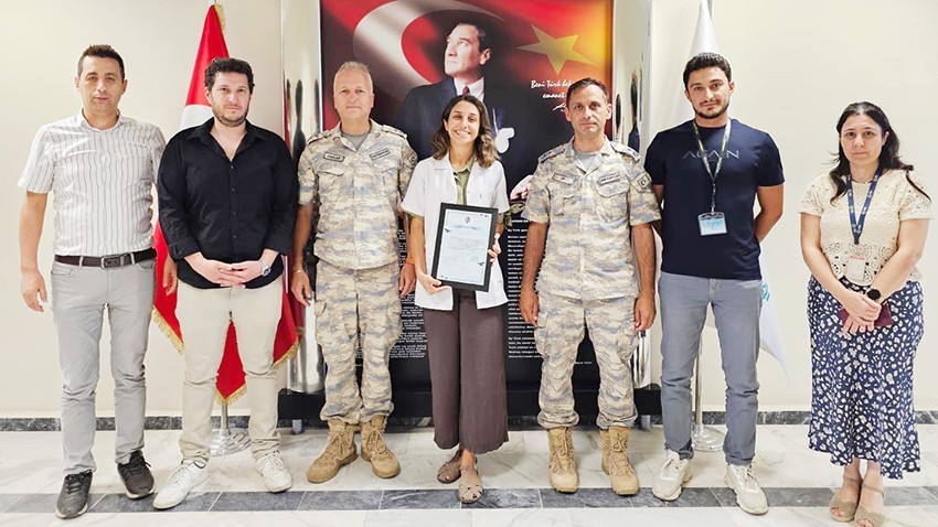Ayvacık Garnizon Komutanlığından Hastaneye Teşekkür Ziyareti