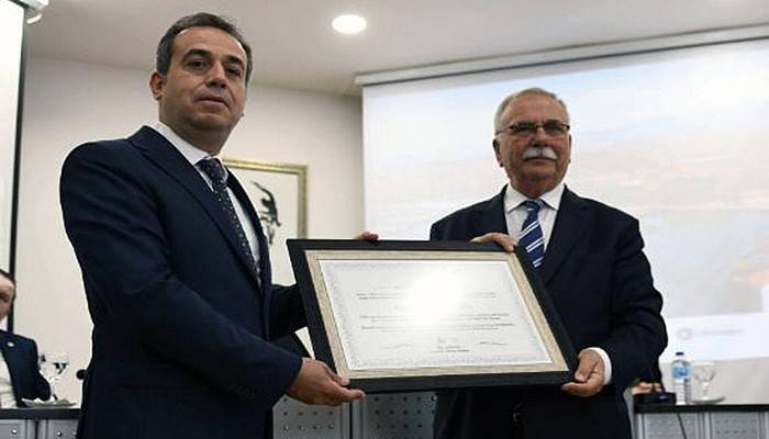 Kardeş kent elçisine fahri hemşehrilik