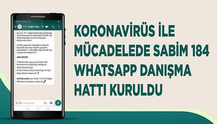 Sağlık Bakanlığı’ndan koronavirüs whatsapp danışma hattı