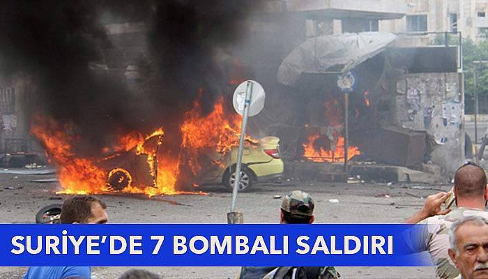 Suriye’de 7 bombalı saldırı