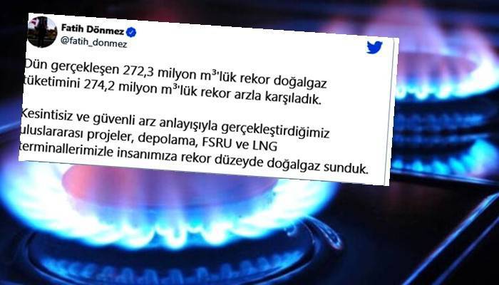 Doğal gaz tüketiminde rekor kırıldı