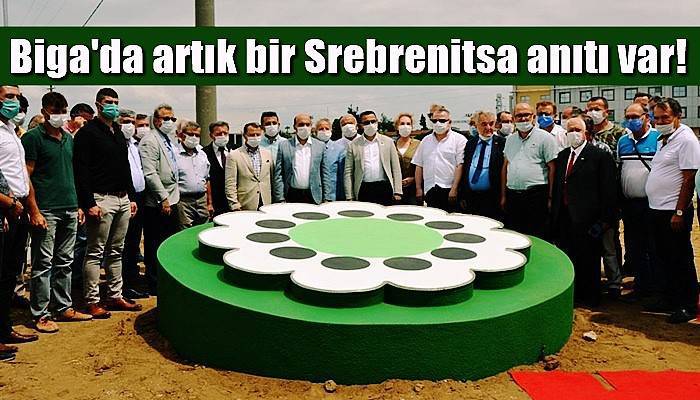 Biga'da Srebrenitsa anıtı törenle açıldı (VİDEO)