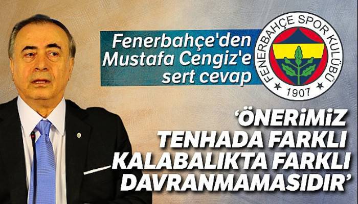 Fenerbahçe'den Mustafa Cengiz'e cevap Giriş:03 Mayis 2019 16:25