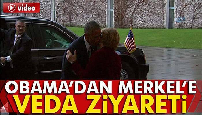 Obama, Merkel ile görüşmek için Başbakanlığa geldi