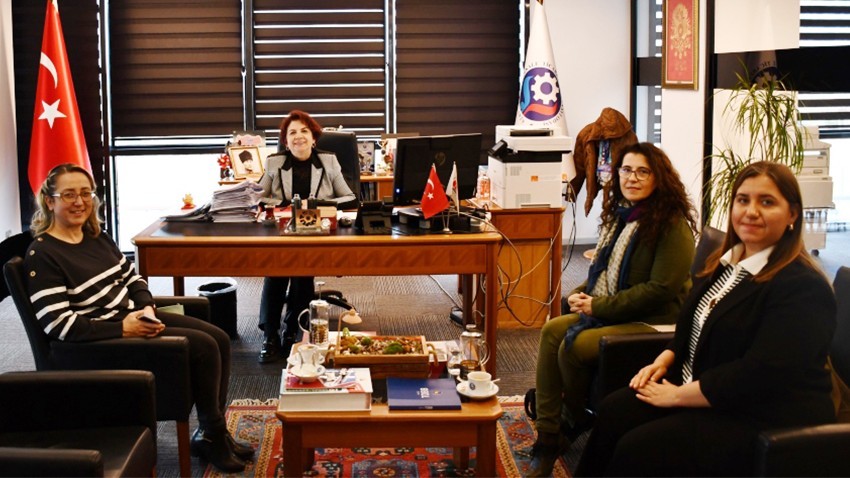 ÇOMÜ’den, ÇTSO Genel Sekreteri Sema Sandal’a Ziyaret