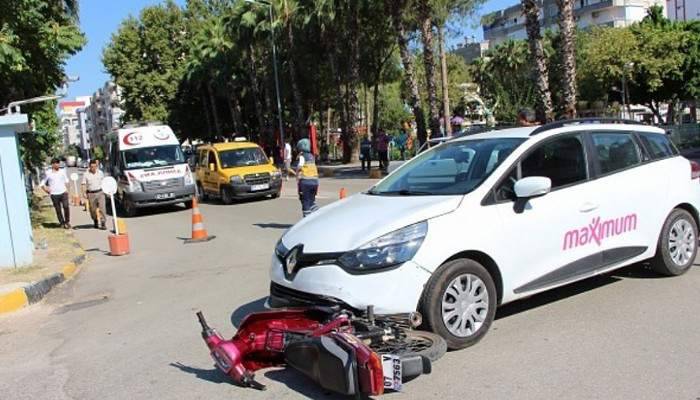Antalya'da trafik kazası: 1 yaralı