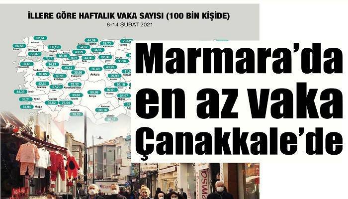Marmara’da en az vaka Çanakkale’de