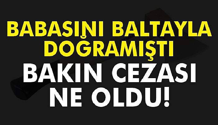 Baltayla babasını ve köpeğini doğrayan sanığa ceza yok