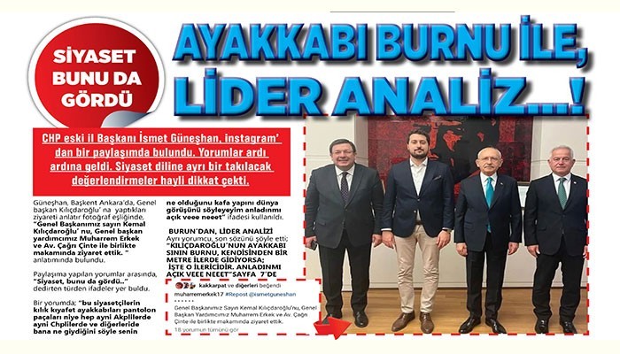 SİYASET BUNU DA GÖRDÜ