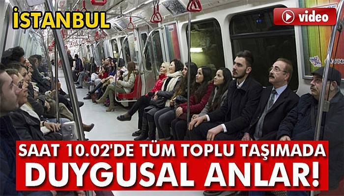 Toplu taşıma araçlarında duygusal anlar (VİDEO)