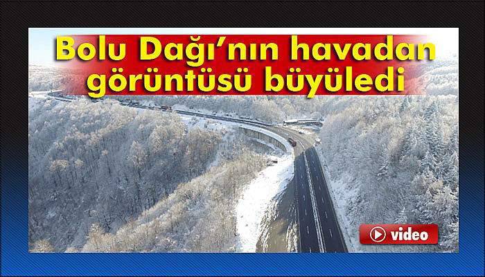 Bolu Dağı’nın havadan görüntüsü büyüledi
