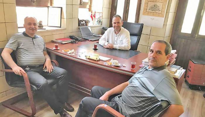 Rektörü ağırladı 