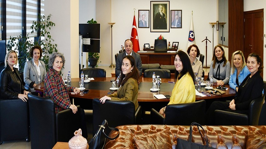 TOBB kadın girişimciler, ÇTSO Başkanı Semizoğlu’yu ziyaret etti
