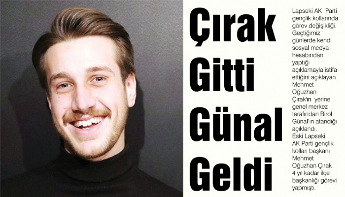 Çırak Gitti Günal Geldi