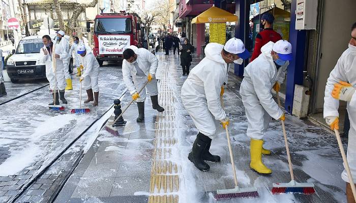 Biga Belediyesi’nden dezenfeksiyon seferberliği