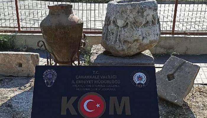 Çanakkale’de tarihi eser operasyonu