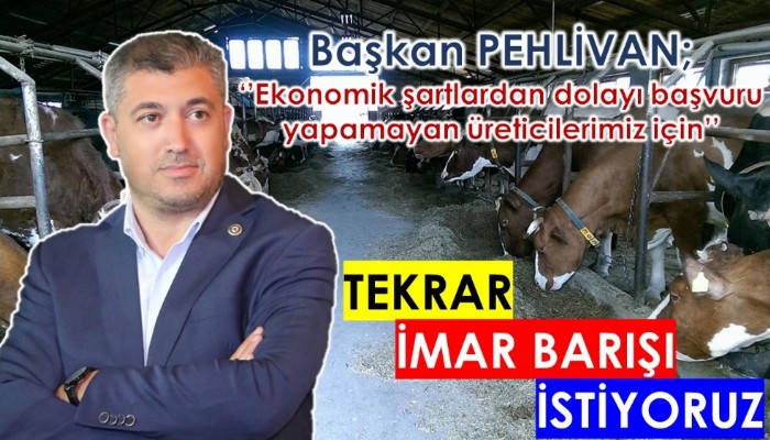 “Yeni bir İmar Barışı ya da güncelleme istiyoruz”