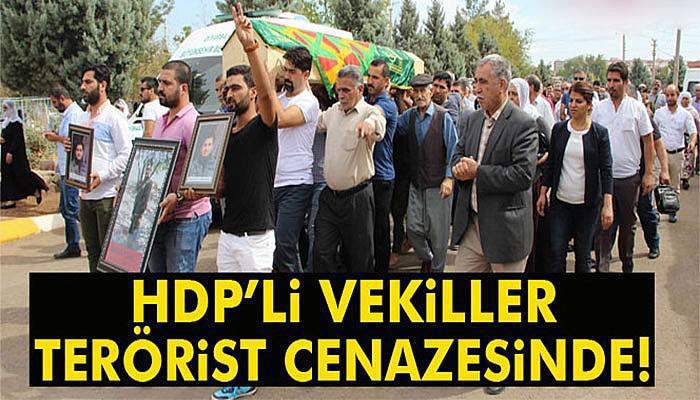 HDP’li vekiller, teröristin cenazesine katıldı