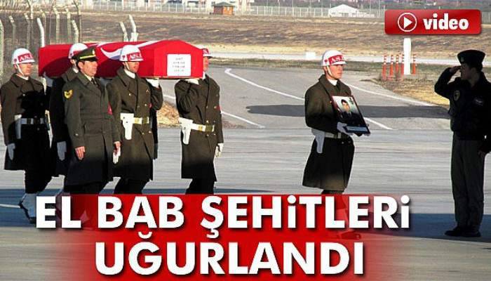  El Bab şehitleri memleketlerine uğurlandı