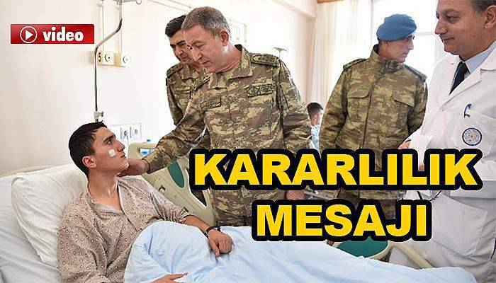 Genelkurmay Başkanı Akar'da ’kararlılık’ mesajı