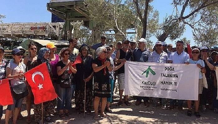 Köylülerden jeotermal sondaj nöbeti 