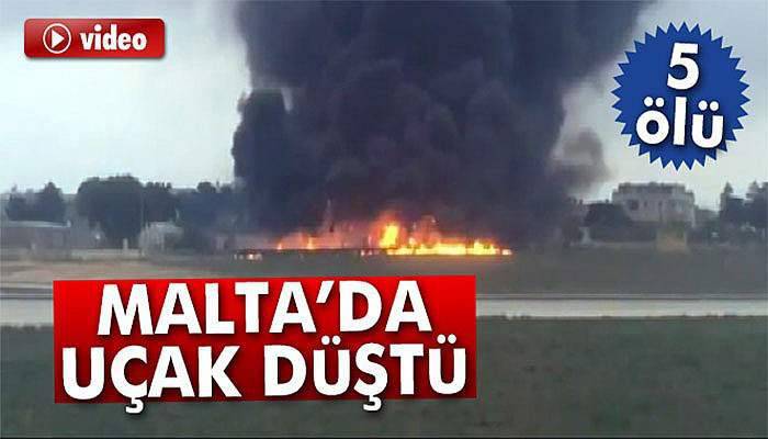 Malta’da uçak kazası: 5 ölü