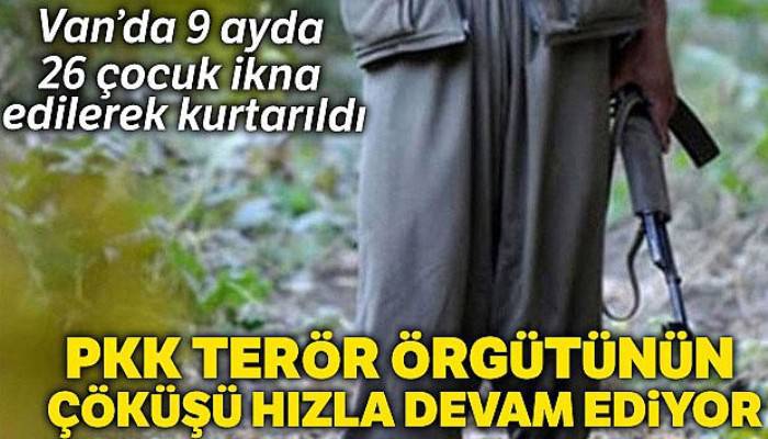 Van'da 26 çocuk ailelerin desteği ile ikna edilerek örgütten kurtarıldı