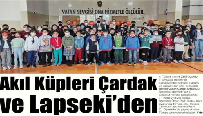  Akıl Küpleri Çardak ve Lapseki’den