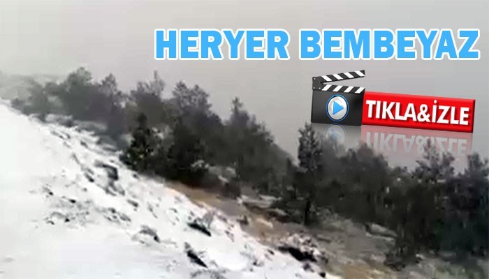 Kazadağları’nda tipi şeklinde kar yağışı! (VİDEO)
