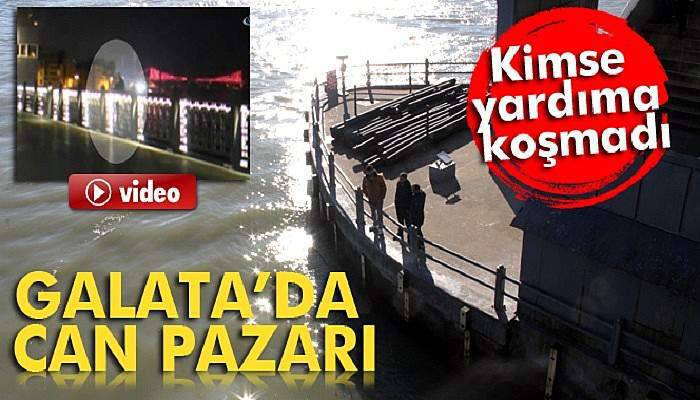  Galata'da can pazarı kamerada