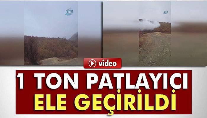 Bingöl'de 1 ton patlayıcı ele geçirildi