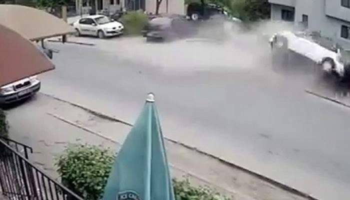 Trafik canavarı yayaları ezdi: 1 ölü, 2 yaralı